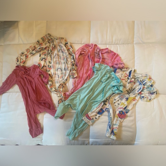 5 bamboo zip ups -bundle! 0-3month - Picture 1 of 6